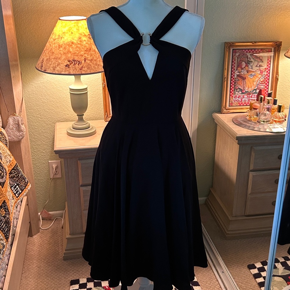 Halston Heritage Black Dress - Picture 1 of 16